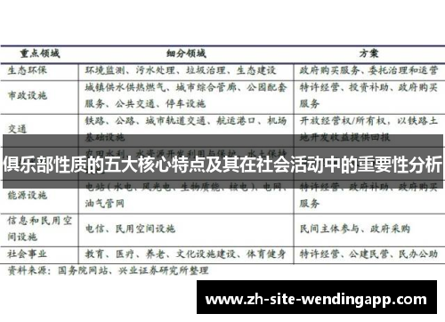 俱乐部性质的五大核心特点及其在社会活动中的重要性分析