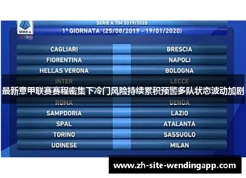 最新意甲联赛赛程密集下冷门风险持续累积预警多队状态波动加剧 最新意甲联赛赛程密集下冷门风险持续累积预警多队状态波动加剧
