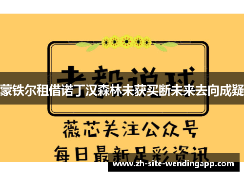 蒙铁尔租借诺丁汉森林未获买断未来去向成疑