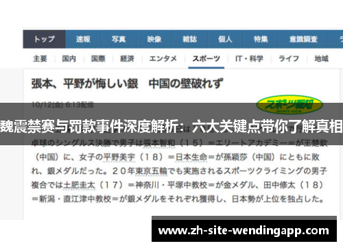 魏震禁赛与罚款事件深度解析:六大关键点带你了解真相 魏震禁赛与罚款事件深度解析:六大关键点带你了解真相